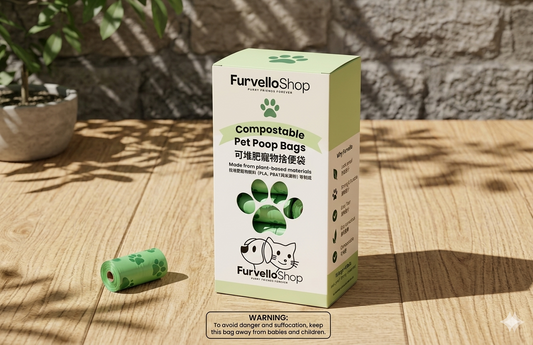 👉 Furvello Compostable Poop Bags - 8 Rolls x 15 Bags (1 Box) PRE-ORDER